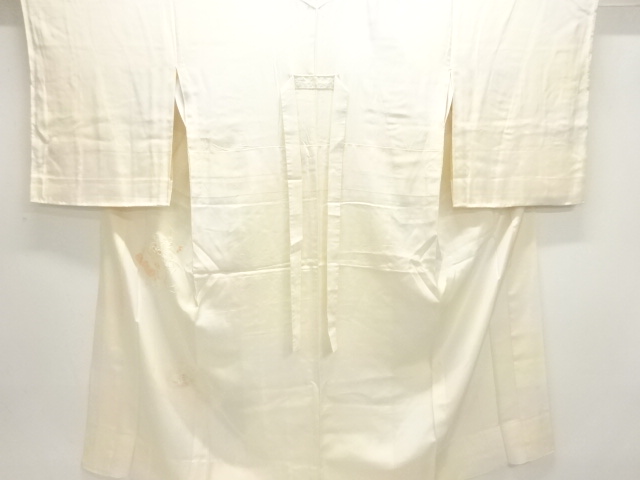 JAPANESE KIMONO / HITEO JUBAN / EMBROIDERY / FLOWER & BIRD